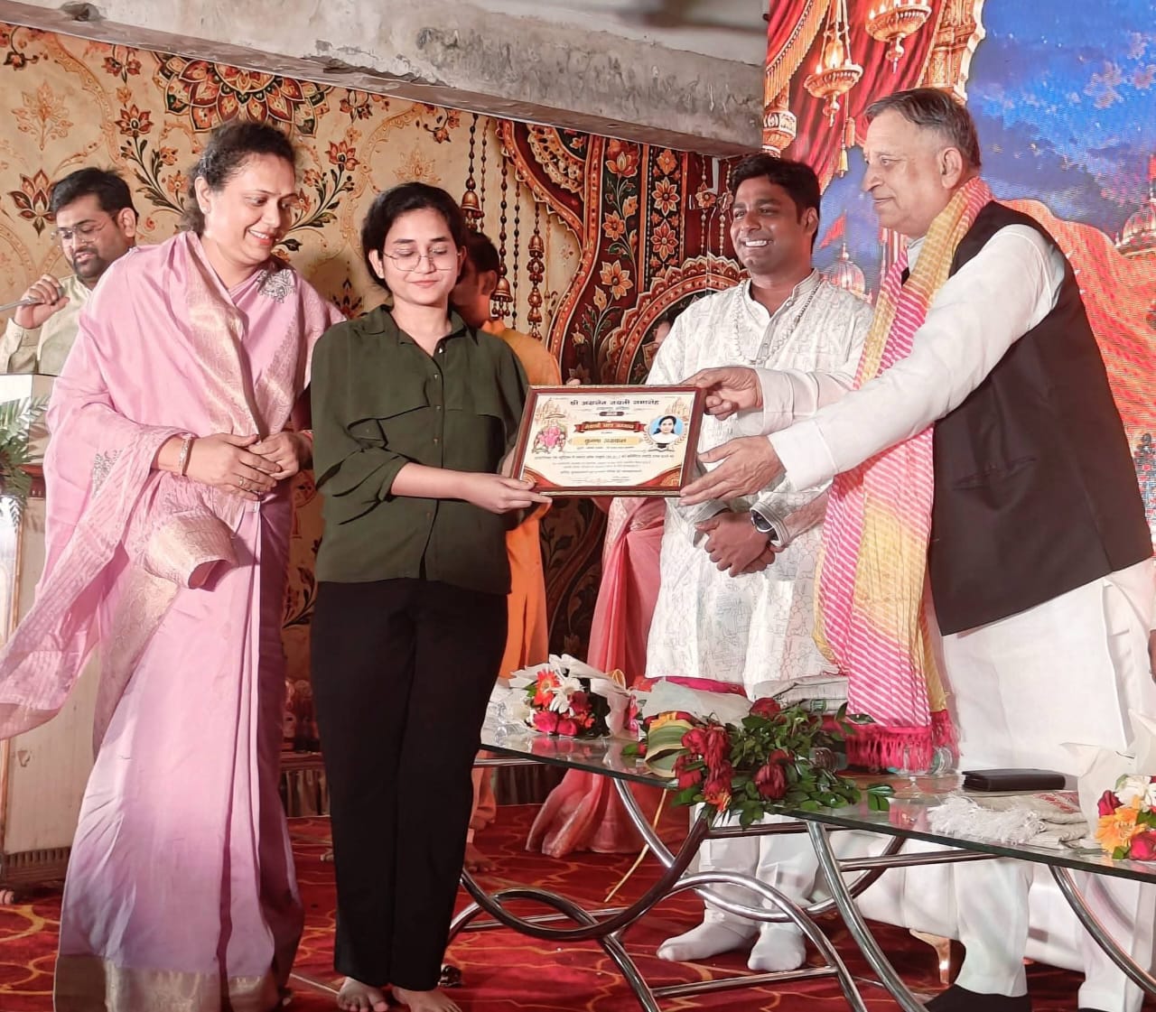 Former Union Education Minister and Sambalpur Lok Sabha constituency MP Dharmendra Pradhan, Chairman of Disabled Finance and Development Corporation of Chhattisgarh Government Lokesh Kavadiya, Shri Agrasen Jayanti Celebration, Maharaja Agrasen, Sambalpur News, Khabargali