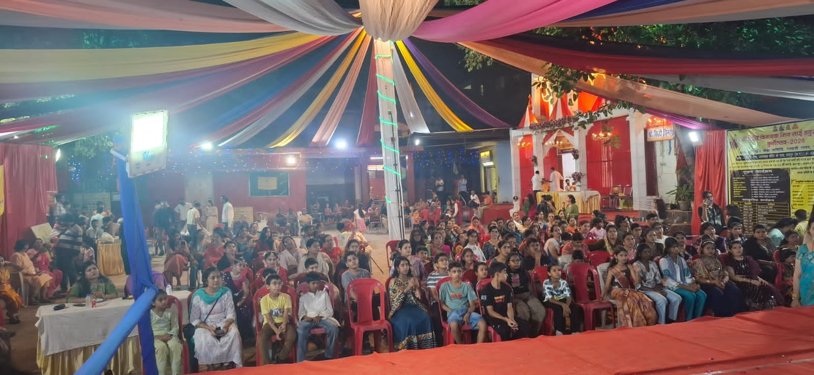 Raipur Navratri Festival, Gayatri Nagar Temple, Siddhi Vinayak Temple Raipur, Children's Painting Competition, Navratri Garba Raipur, Rangoli Competition, Chhattisgarh, Khabargali