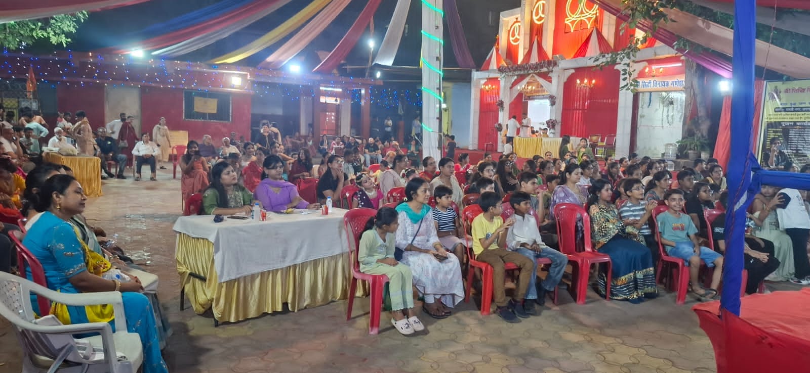 Raipur Navratri Festival, Gayatri Nagar Temple, Siddhi Vinayak Temple Raipur, Children's Painting Competition, Navratri Garba Raipur, Rangoli Competition, Chhattisgarh, Khabargali