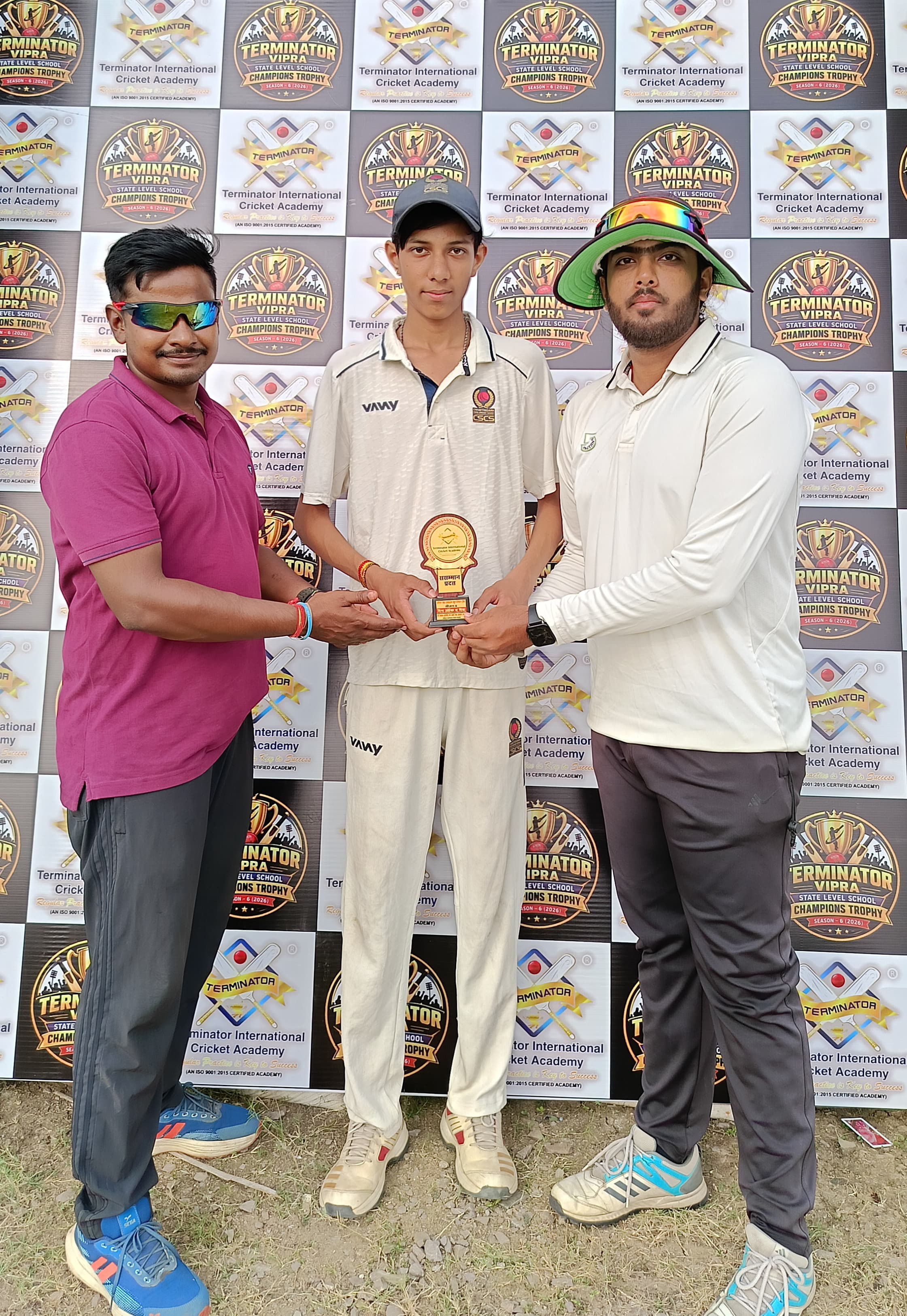 Terminator Vipra School Champions Trophy: MGM School beat The Radiant Way School by 67 runs, Shriyansh Sharma became Man of the Match, Weidner Memorial and Shri Shankaracharya Vidyalaya also registered victories, Raipur, Chhattisgarh, Khabargali