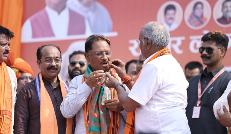 Brijmohan Agrawal's nomination rally looked like a victory procession, huge crowd gathered, Raipur, Chhattisgarh, Khabargali