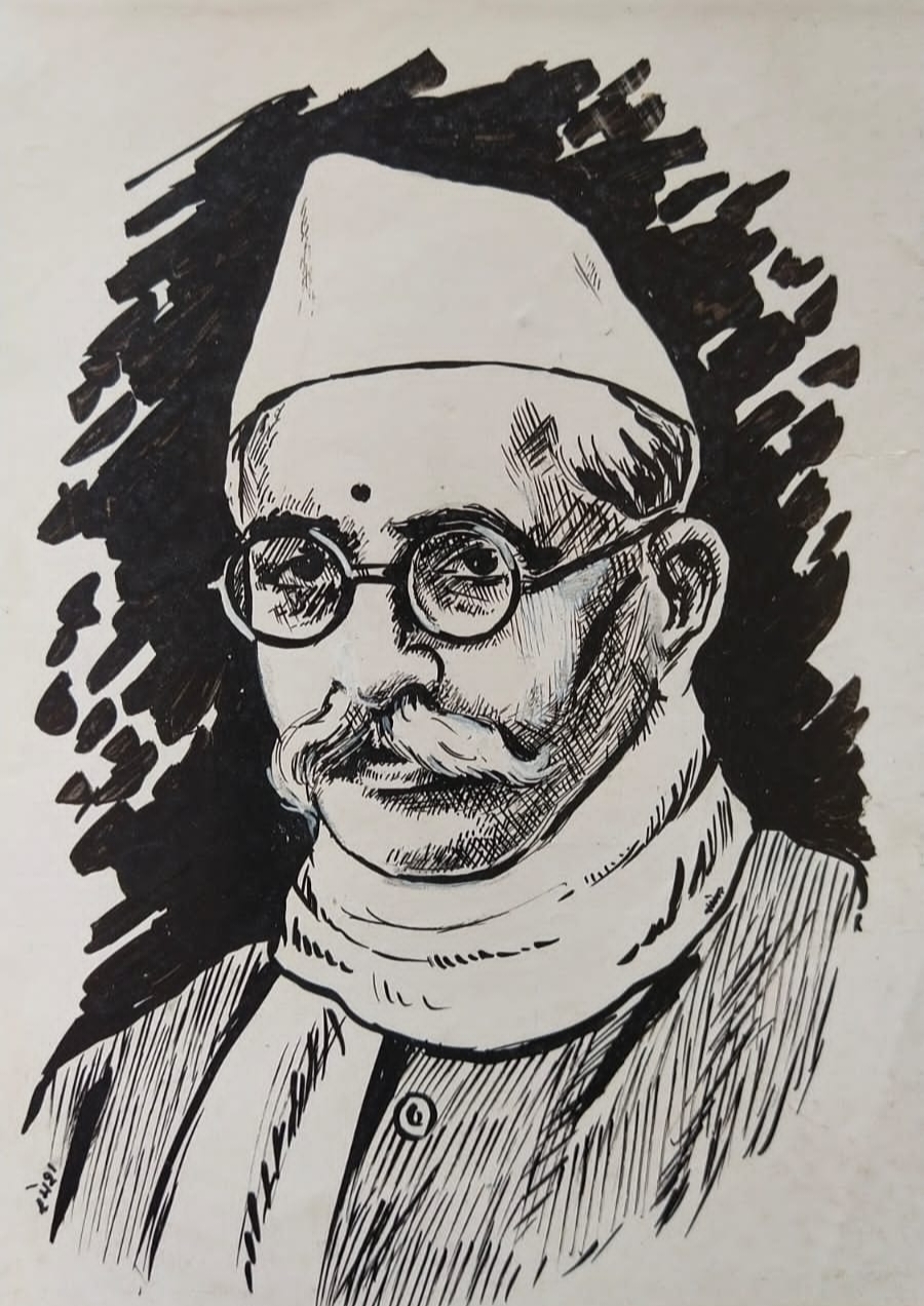 Senior journalist and painter Ramesh Chandra Sharma, resident of Nehru Nagar, Guru Dutta Mall Colony, Police Line, passed away, Ramesh Bhaiya was no less than an ascetic, was honoured with "Khabargali Ratna Samman" in the year 2021, now only memories remain, 20 artworks made by Ramesh Sharma ji and some of his memorable photographs, Devyani Tiwari, Ashish Tiwari, Raipur, Chhattisgarh, Khabargali