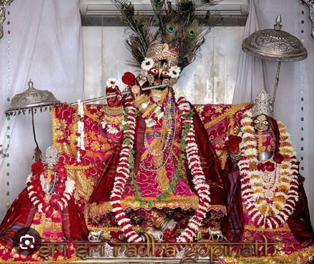 Lord Madan Mohanji, Karauli, Lord Gopinathji, Jaipur, Lord Jugalkishoreji, Panna, Lord Radharamanji, Sri Vrindavan Dham, Lord Radhaballabhji, Vrindavan Dham, Lord Bankebihariji, Sri Vrindavan Dham, Seven Nidhis of Sri Vrindavan, the special 7 Srivigrahas of Sri Krishna, Sapta Devalaya, Brij, Sri Radha, Yashoda Mata, Devki Mata, Nand Baba, Vasudev Ji, Vrishbhanu Ji, Kirti Maiyya, Religion, Khabargali