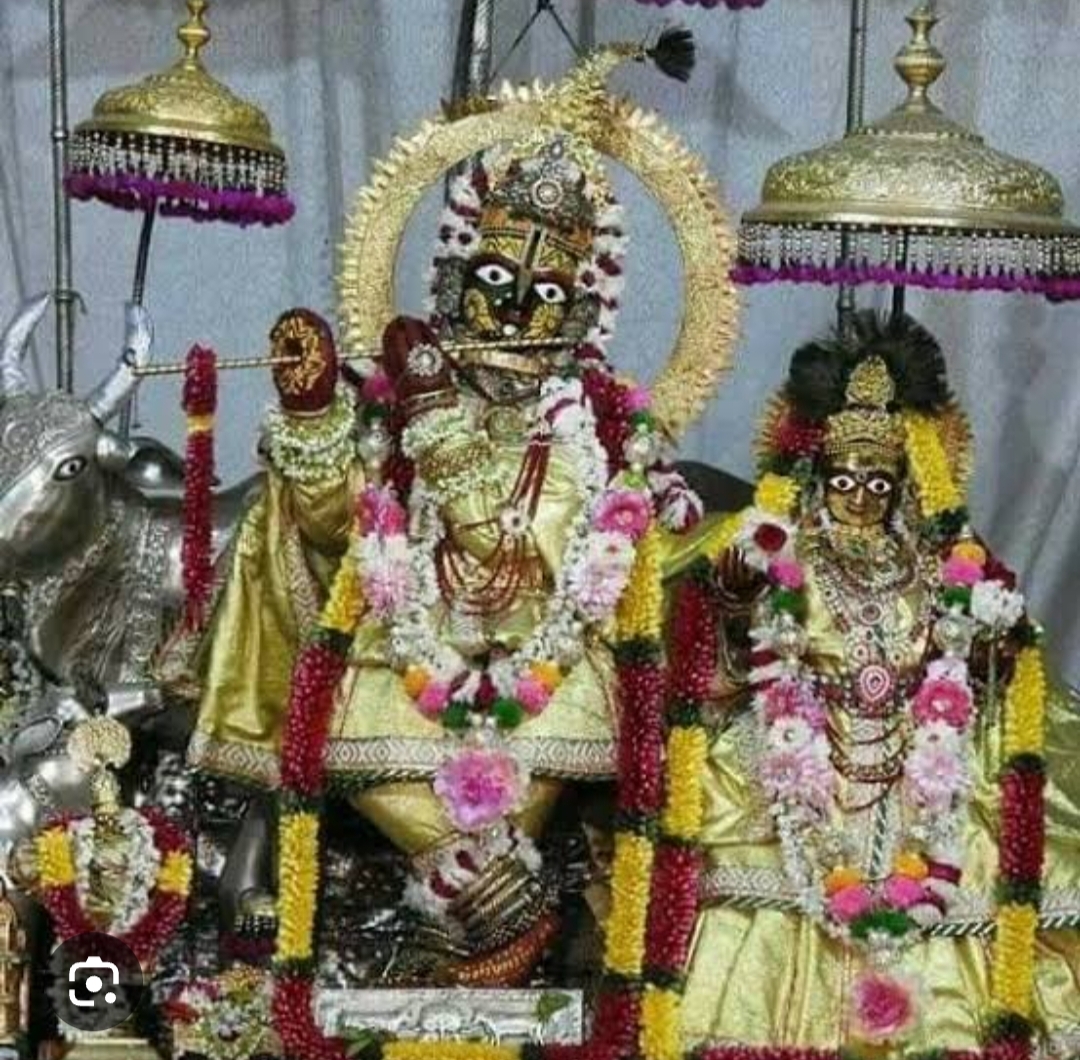 Lord Madan Mohanji, Karauli, Lord Gopinathji, Jaipur, Lord Jugalkishoreji, Panna, Lord Radharamanji, Sri Vrindavan Dham, Lord Radhaballabhji, Vrindavan Dham, Lord Bankebihariji, Sri Vrindavan Dham, Seven Nidhis of Sri Vrindavan, the special 7 Srivigrahas of Sri Krishna, Sapta Devalaya, Brij, Sri Radha, Yashoda Mata, Devki Mata, Nand Baba, Vasudev Ji, Vrishbhanu Ji, Kirti Maiyya, Religion, Khabargali