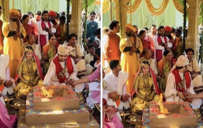 Jai Jai Indresh Upadhyay tied the knot of marriage, took seven rounds with Shipra Sharma of Haryana, Jaipur, Vrindavan, Brij, Krishna, Radhe, Govardhan, Gopi, Ashtanidhi, Mother Cow, Mother Yashoda, Mother Devaki, Nand Baba, Vasudev Ji, Vrishbhanu Ji, Mother Kirti, Eight Friends, Eight Friends, Govardhan, Yamuna Ji, Mathura, Khabargali