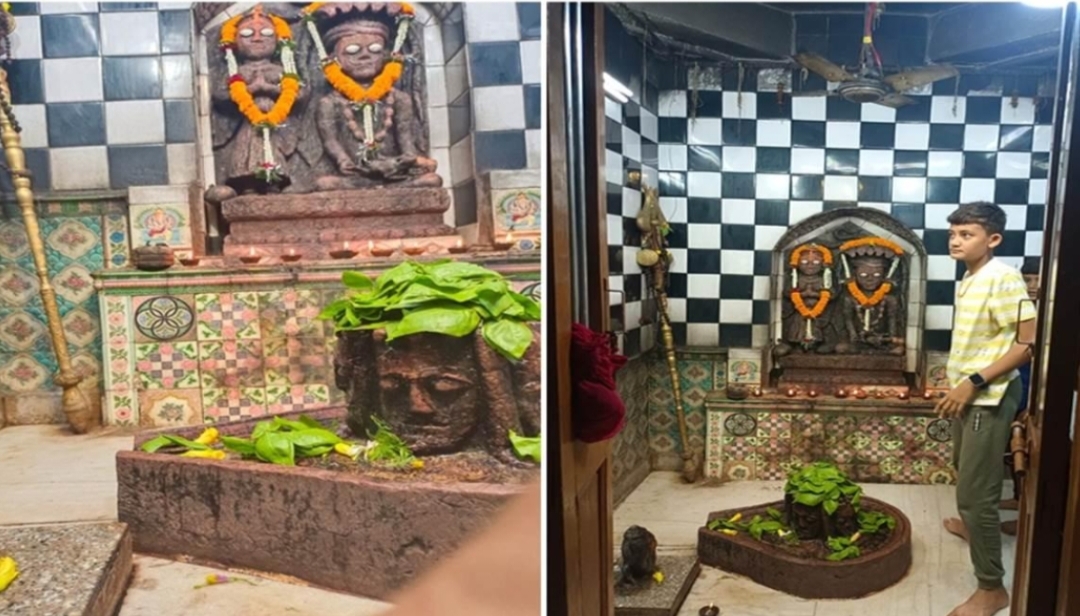 Raipur Shiv Dham Navagaon Shiv Temple 9 leaf Belpatra Places to visit near Raipur Ancient Shiv Temple Chhattisgarh Kalchuri period Shiv Temple Sawan Shiv Temple Arang Shiv Dham Dau Agarwal family of Arang Khabargali