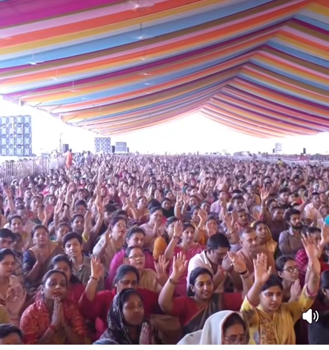 Indresh Maharaj discourse, Shrimad Bhagwat Katha Raipur, Raipur Bhagwat Katha, devotion and liberation, Indresh Ji Maharaj, Devendranagar Mandi Ground Katha, Chhattisgarh, Khabargali