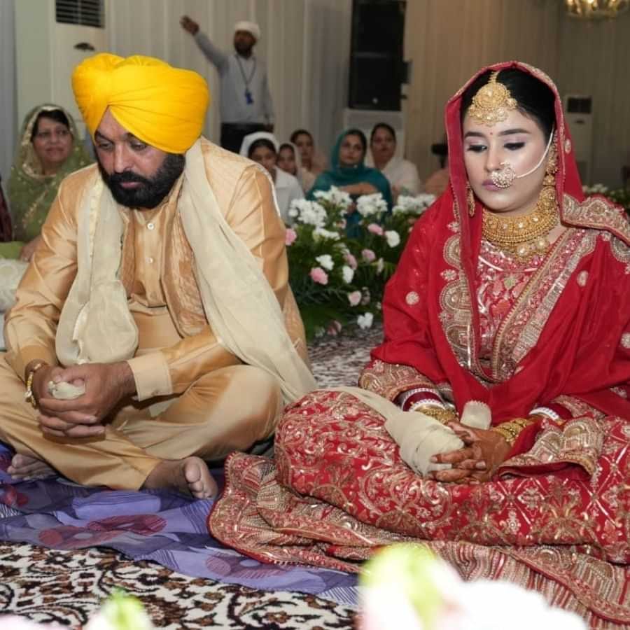 Punjab Chief Minister Bhagwant Mann, second marriage, Dr Gurpreet Kaur, Inderpreet Kaur, CM Arvind Kejriwal, Punjab, Khabargali