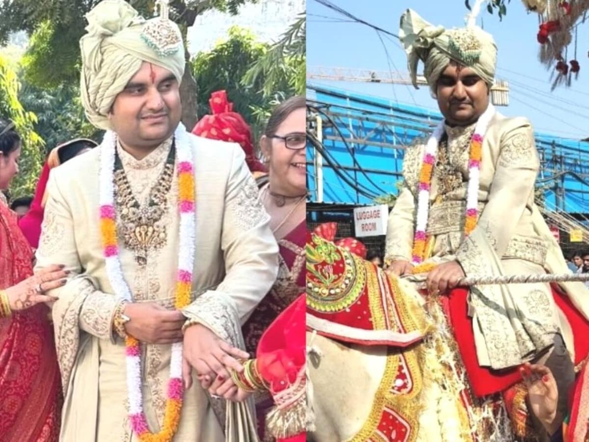 Jai Jai Indresh Upadhyay tied the knot of marriage, took seven rounds with Shipra Sharma of Haryana, Jaipur, Vrindavan, Brij, Krishna, Radhe, Govardhan, Gopi, Ashtanidhi, Mother Cow, Mother Yashoda, Mother Devaki, Nand Baba, Vasudev Ji, Vrishbhanu Ji, Mother Kirti, Eight Friends, Eight Friends, Govardhan, Yamuna Ji, Mathura, Khabargali