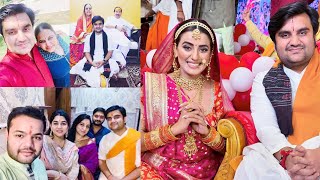 Jai Jai Indresh Upadhyay tied the knot of marriage, took seven rounds with Shipra Sharma of Haryana, Jaipur, Vrindavan, Brij, Krishna, Radhe, Govardhan, Gopi, Ashtanidhi, Mother Cow, Mother Yashoda, Mother Devaki, Nand Baba, Vasudev Ji, Vrishbhanu Ji, Mother Kirti, Eight Friends, Eight Friends, Govardhan, Yamuna Ji, Mathura, Khabargali