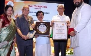 All India Homecoming Chief Prabal Pratap Singh Judev was honored with the "Atal Bhushan Award", New Delhi, Khabargali