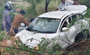 Tragic accident on Bharatmala Expressway, husband, wife and daughter died after returning from a wedding ceremony. Hindi latest news hindi News big News khabargali 