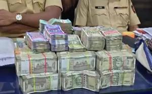 Police officers were shocked when Rs 50 lakh cash was found on a youth's moped.