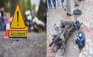  A vehicle from the former minister's convoy collided with two bike riders, resulting in the tragic death of two youths.hindi news jagdalpur khabargali 