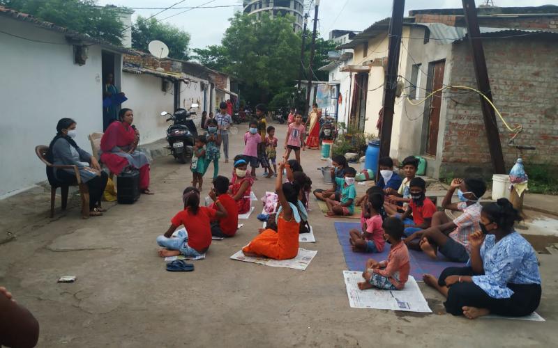 Mohalla class, puraina school, kavita acharya, khabargali