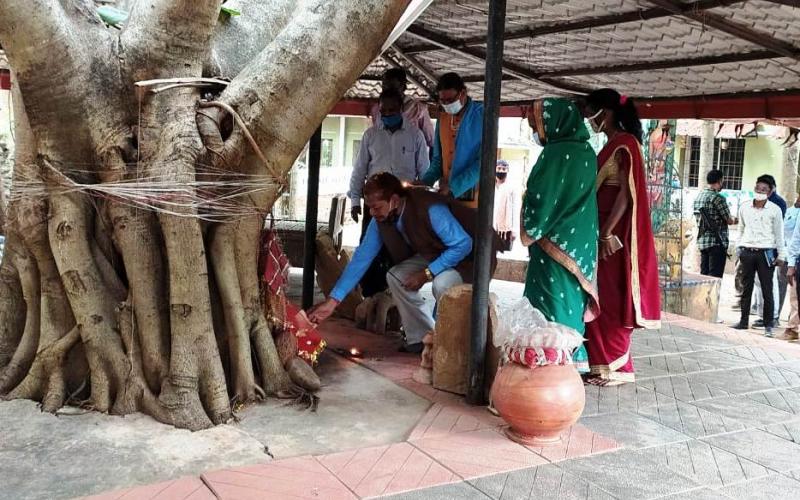 Chhattisgarh, Handicrafts Development Board, Bastar, Parchanpal Shilpagram, Shishal Crafts, Training, Program, Village Industries Minister Guru Rudrakumar, Chandan Kashyap, L.S.  Watti, khabargali