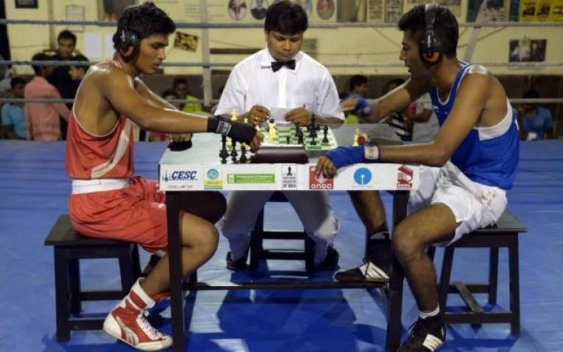 Chess Boxing Game, Khelo India 2021, Chess, Sports Authority of India, Kolkata, Montu Das, World Chess Boxing Organization, Chess Boxing Organization of India, Germany, Khabargali