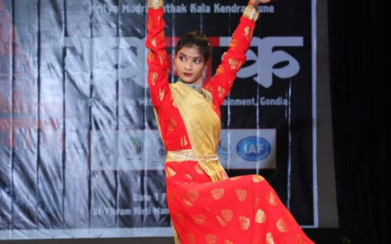 Anjali Sharma, Khanak, Ujjain, All India Dance, Music Festival 2021, Nritya Mudra Kathak Art Center Pune and Prayas Entertainment Gondia, Kala Vibhuti Festival Award, Kendriya Vidyalaya, Cartoonist Trimbak Sharma, Raipur, Khabargali