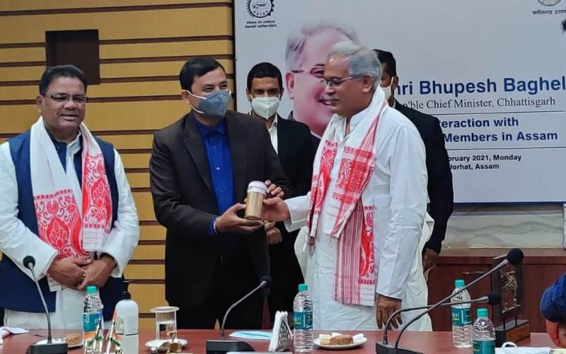 Assam, Chief Minister Bhupesh Baghel, tea cultivation, bamboo and minor forest produce, news, khabargali