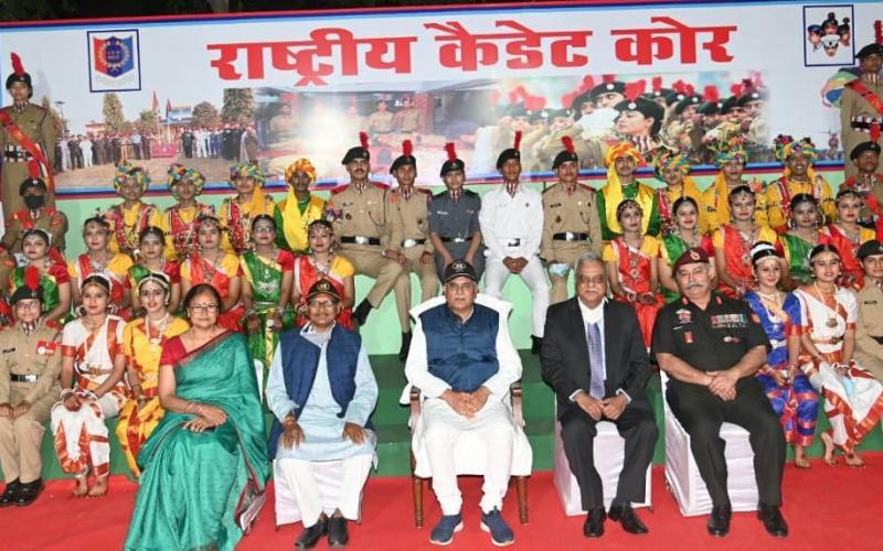 NCC, Cadet, At Home with CM, Republic Day Parade, Additional Director General Major General, Sanjay Sharma, Chief Minister Bhupesh Baghel, Raipur, Chhattisgarh, Khabargali