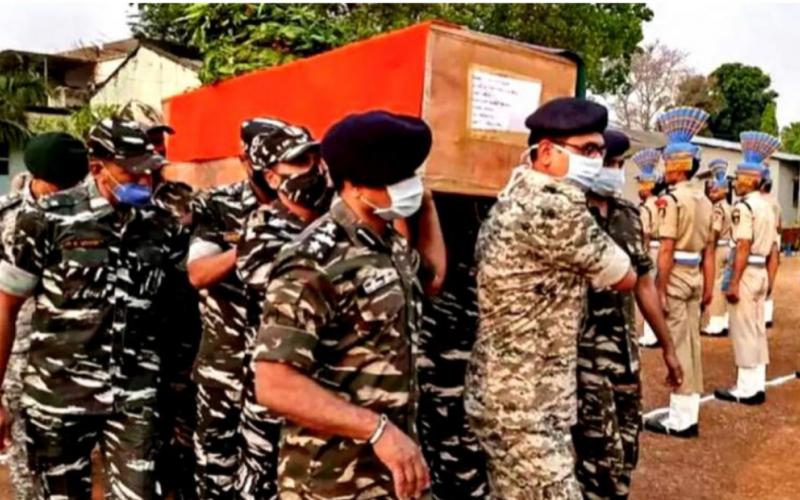 Naxal attack, Chhattisgarh, DRG, 22 jawans, Naxal operation, Bada Naxal attack, Maoists are taking the IED blast, security force personnel, DG Naxal Operation Ashok Juneja meeting.  DIG Naxal, DIG OP Pal, Khabargali
