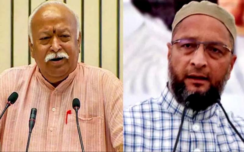 Mohan bhagwat owaisi khabargali