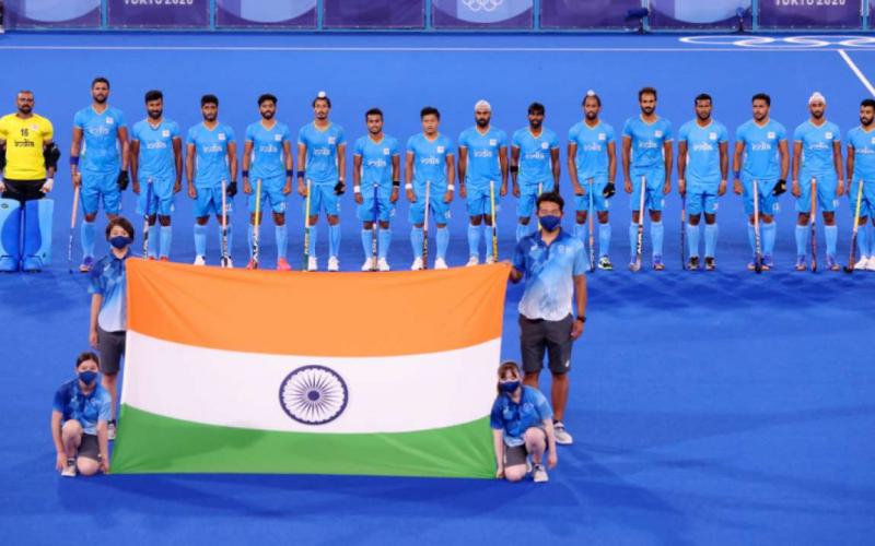 Indian men's hockey team, Olympics, bronze medal, India, Tokyo, Germany, Khabargali