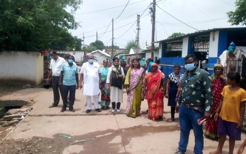 Durg District Jhuggi Jhopri President, Sarsij Ghosh, Smt. Rita Singh Gera, Ward of Bhilai, Durg, Khabargali