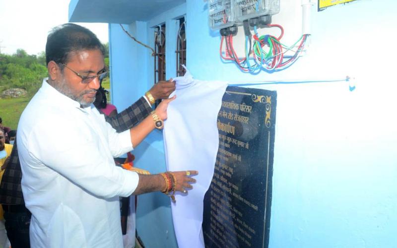 Public Health Engineering and Village Industries Minister Guru Rudra Kumar, Guru Ghasidas Business Complex at Sejbahar, Chhattisgarh, Khabargali