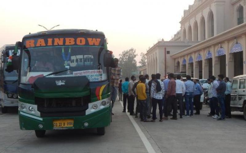 Rajdhani Raipur, Newly constructed Inter State Bus Stand, Bhata Village, Old Bus Stand Pandri, Chhattisgarh, Khabargali
