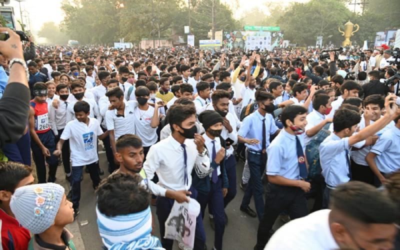 Run for CG Pride, Mukesh Kumar, Priyanka Sahu, Karan Sahu, Kamini Sahu, Gujari Lal, Chief Minister, Bhupesh Baghel, Divyang mountaineer, Chitrasen Sahu, Dipanshu Kabra, Saumil Ranjan Choubey, J.L.  Dario, Umesh Mishra, Pawan Gupta, B.L.  Tamboli, Heera Devangan, Raipur, Chhattisgarh, Khabargali