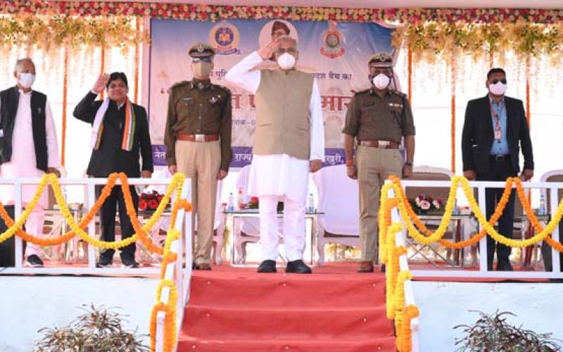 Chhattisgarh Police, Deputy Superintendent of Police, 10th-XI batch convocation parade ceremony, Chief Minister Bhupesh Baghel, Director General of Police Ashok Juneja, Khabargali