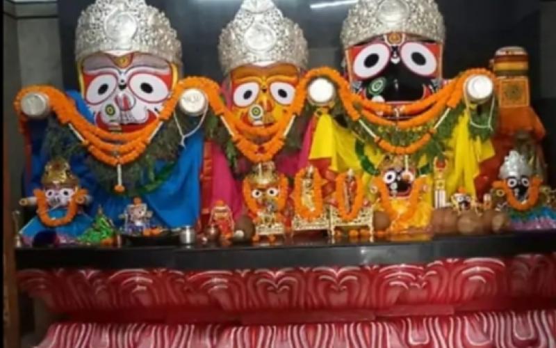 Jagannath Temple, Gayatri Nagar, Rath Yatra, Eye Festival, Brother Balaram, Sister Shubhadra, Nandighosh, Taal Dhwaja, Dev Dalan Rath, Puri, Purandar Mishra, Chhattisgarh, Raipur, Khabargali