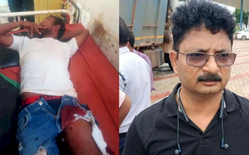 Shot fired again in Raipur, minor dispute with bike rider, shot, Manikchauri village of Hasda, Nikhil Sahu, accused Vikramaditya Singh Dev, Odisha, Khabargali