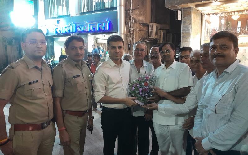 Raipur bullion market, festive season, security arrangements, SSP Prashant Agarwal, Crime Additional SP Abhishek Maheshwari, Additional SP Devcharan Patel, CSP Kotwali Yogesh Sahu, TI.  City Kotwali Upendra Tandon, DSP Traffic Gurjit Singh, Day and Night Vision Cameras, Khabargali