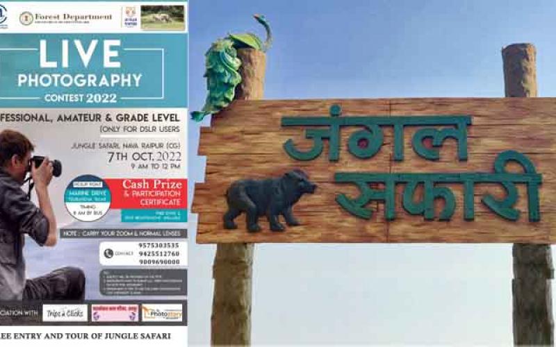 Jungle Safari, Photography Contest, Wildlife Week, Chhattisgarh Forest Department, Central Zoo Authority, Chhattisgarh, Khabargali