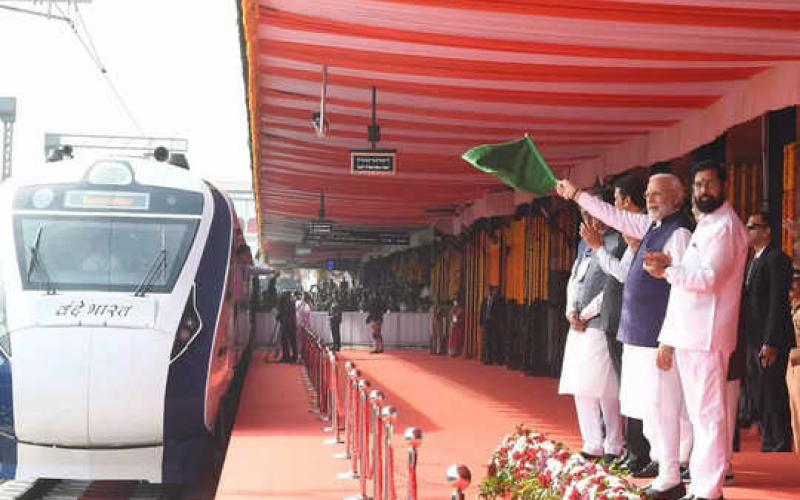 Nagpur railway station, Prime Minister Narendra Modi, country's sixth Vande Bharat Express train, Bilaspur, Raipur, Fare, Chhattisgarh, Khabargali