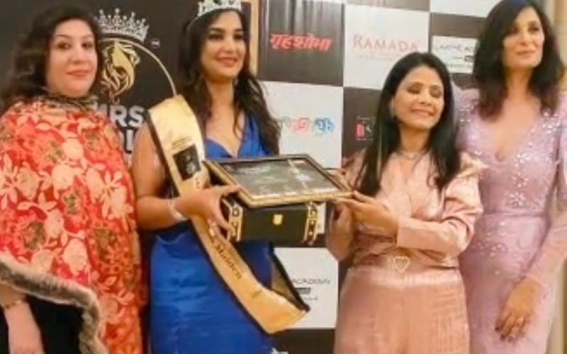 Mrs. India contest, Udaipur, Raipur, Maneka Srivastava, Iron Maiden, won the title, fitness, Chhattisgarh, news, khabargali