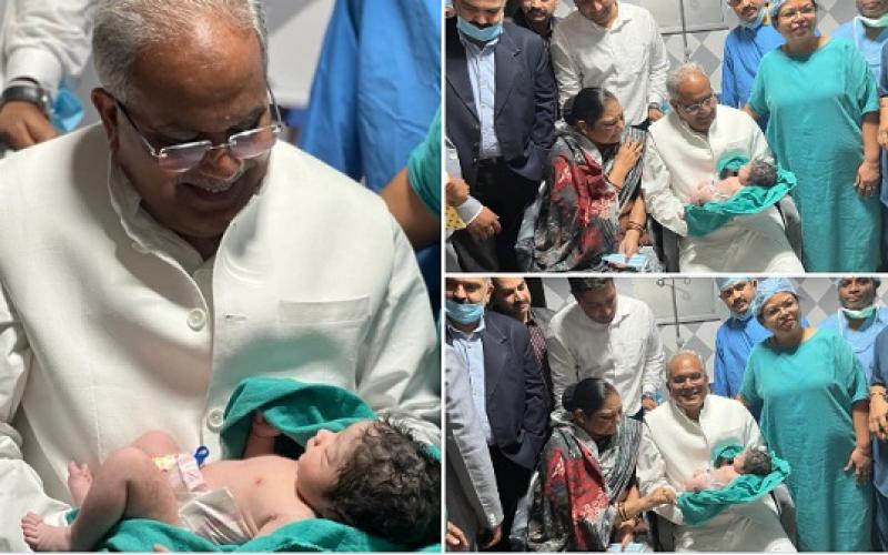 Grandfather, Chaitanya Baghel and daughter-in-law Khyati, Chief Minister of Chhattisgarh Bhupesh Baghel, khabargali