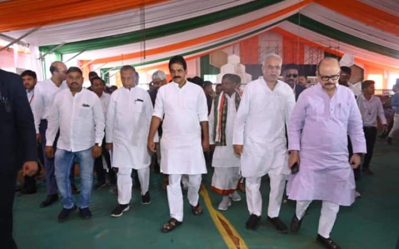 Congress National Convention, National President Mallikarjun Kharge, Rahul Gandhi, Priyanka Gandhi, Sonia Gandhi, Raipur, Chhattisgarh, news, khabargali