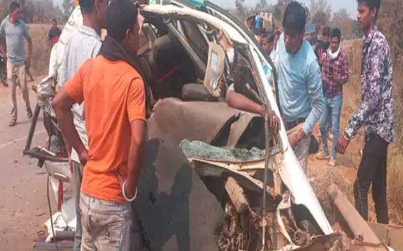 Balod, 5 people died in a road accident, Daundi police station area, Khabargali
