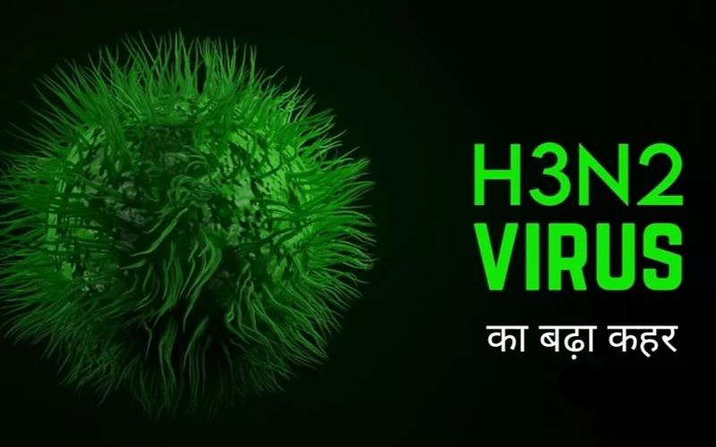 India, Influenza H3N2 virus, havoc, Haryana, Karnataka, Gujarat, Bihar, Patient, Death, Sample, ICU, Antibiotics, High fever, Cough, Shortness of breath, Pneumonia, Children under five are most at risk masks, medicines, food, infection, flu, body's immune system, diet,khabargali