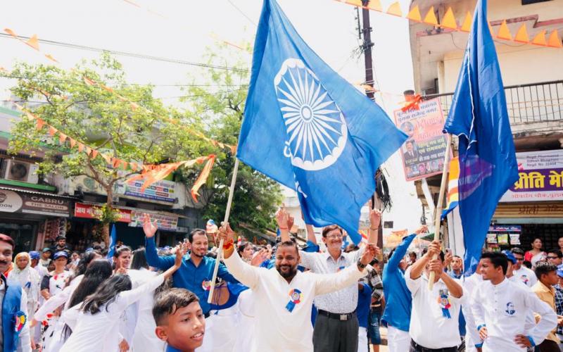 Constitution maker Dr. Bhimrao Ambedkar's birth anniversary, Sushil Sunny Agarwal, President, Chhattisgarh Building and Other Construction Workers Welfare Board, Raipur, Chhattisgarh, Khabargali