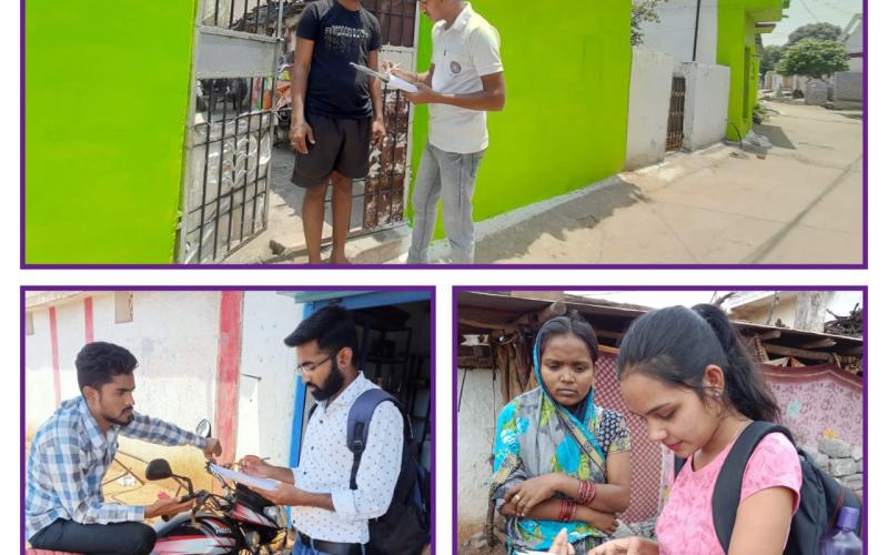 Shankaracharya Technical Campus, Junwani Bhilai, National Service Scheme Unit, Survey of youth not in formal education or regular employment, Village Chikhali, Chhattisgarh, Khabargali