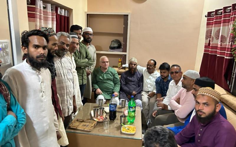 Idris Gandhi, chairman of the Urdu Academy, discussed the importance of Urdu in Lakhanpur, Chhattisgarh