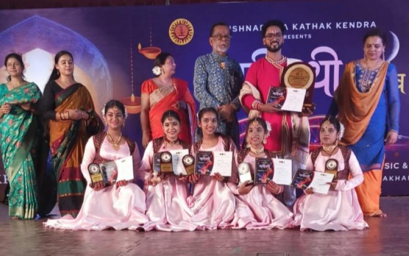 National Bhagirathi Dance Festival, Haridwar, Anhad Dhvani Sanstha, Ahana Agarwal, Aarna Chauhan, Kathak, Guru Krishnamohan Maharaj, elder son of late Birju Maharaj, Guru Yuvraj, Shipra Agarwal, Raipur, Chhattisgarh, khabargali