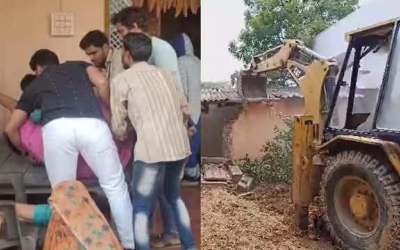 Pravesh Shukla, who suspected a tribal youth, was arrested, NSA was imposed, the house was also demolished with a bulldozer, Shivraj Singh, khabargali