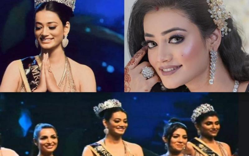 Chhattisgarh's daughter-in-law Chetna Tiwari won the crown of Mrs. India, Champa of Janjgir district, Indore, daughter-in-law of Rajesh Tiwari and Anita Tiwari, Chetna Joshi Tiwari husband Nilesh Tiwari, Sri Lanka's Colombo, fourth season of Mrs. India Ink contest, Aaradhyam Yoga Studio, Social Media Influencer, News,khabargali