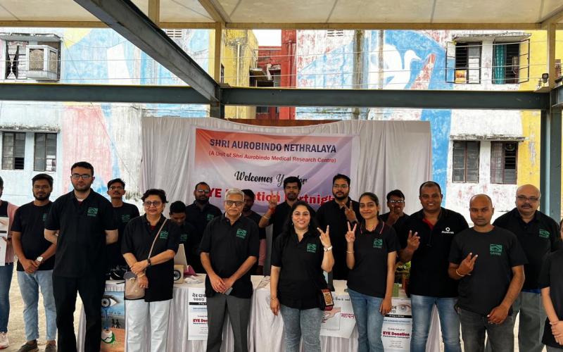 Aurobindo Netralaya organized eye donation camp, eye donation fortnight for public awareness, Sri Aurobindo Netralaya, unit of Eye Institute Sri Aurobindo Medical Research Center, eye specialist Dr. Anand Saxena, Raipur, Chhattisgarh, Khabargali.
