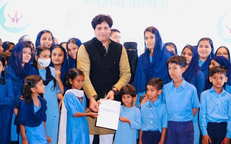 Zakat Foundation, Mission Talim, annual program, Rajya Sabha MP Imran Pratapgarhi, founding member Syed Aqeel, Haj Committee Chairman Aslam Khan, Urdu Board Chairman Idreesh Gandhi, Minority Chairman Amin Memon, Labor Department Director Shariq Raees Khan, Shabnam Alvi, Ashira,  Shaheen Syeda, Mrs. Qamar Bano, Safina Begum, Nahid, Mehjabeen, Jamshid Bawra, Raipur, Chhattisgarh, Khabargali